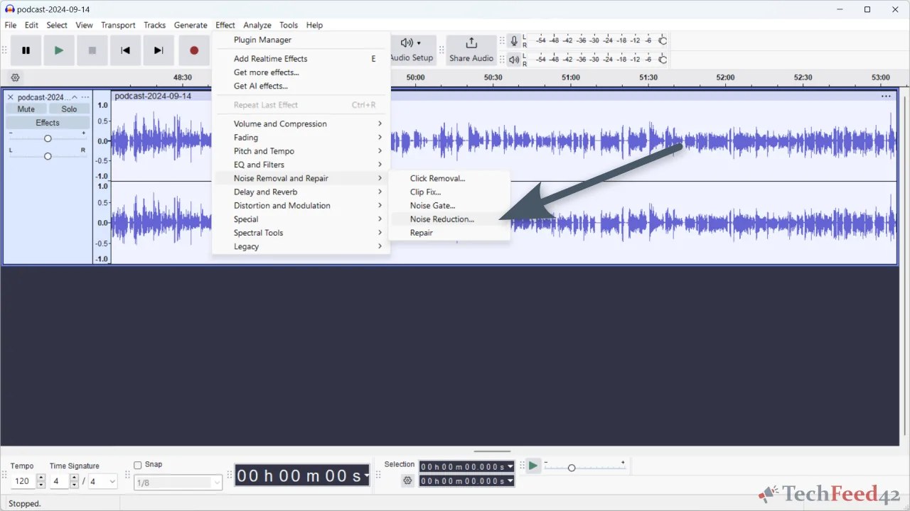 Audacity Noise Reduction