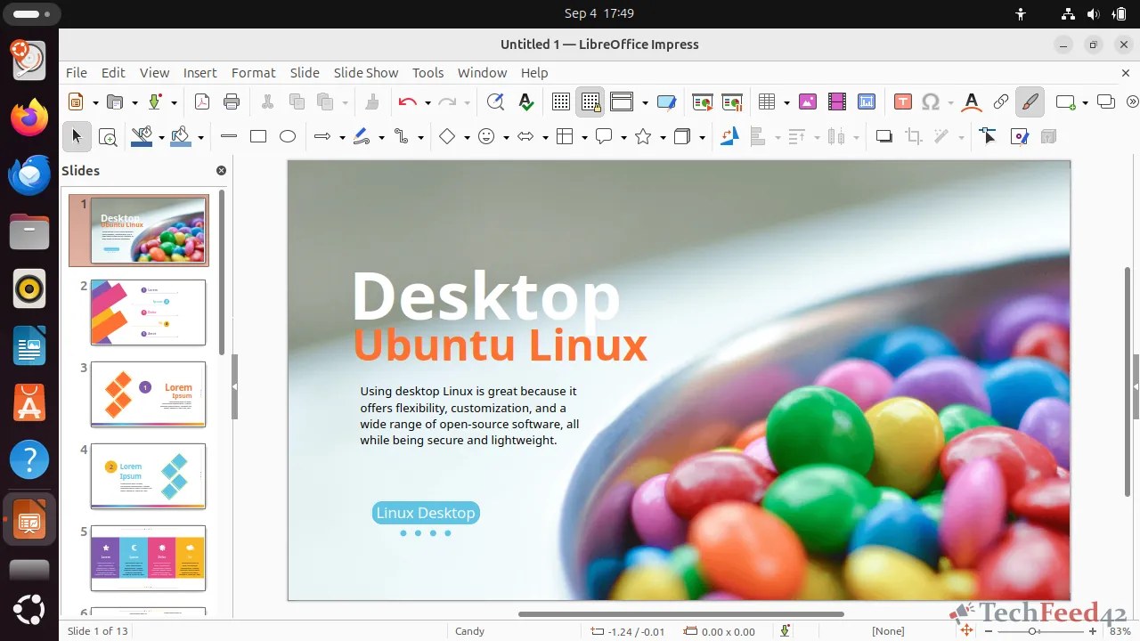 LibreOffice Impress on Ubuntu