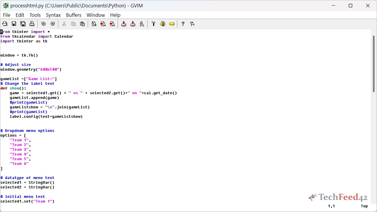Vim Editor